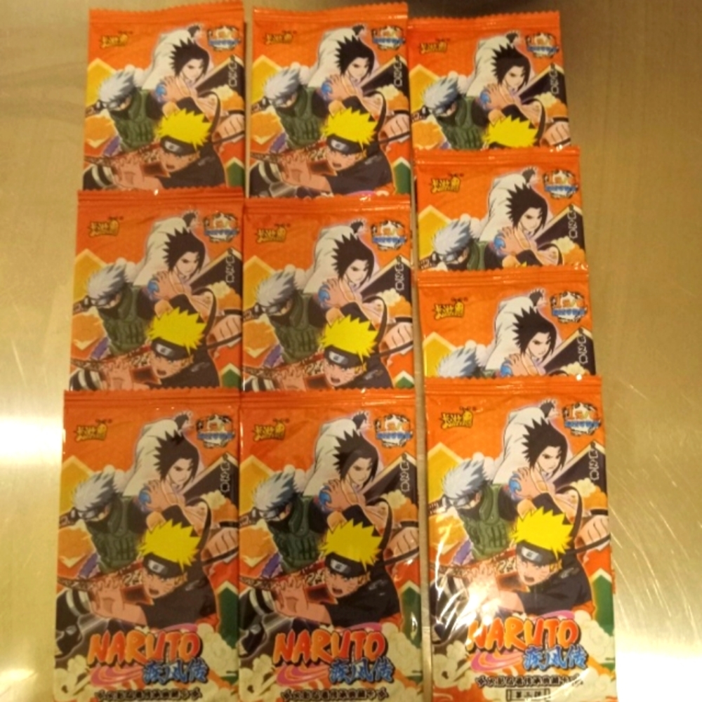 10 Packs Naruto Ccg Trading Card Sealed Booster Packs Tier 1 Wave 3 50  cards